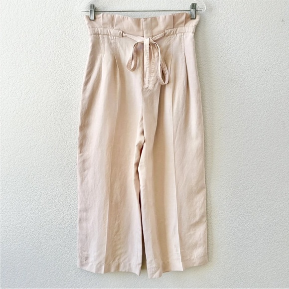$169 Club Monaco Anreannah Wide Leg Pants Size 4 Light Mauve womne's - Picture 2 of 7